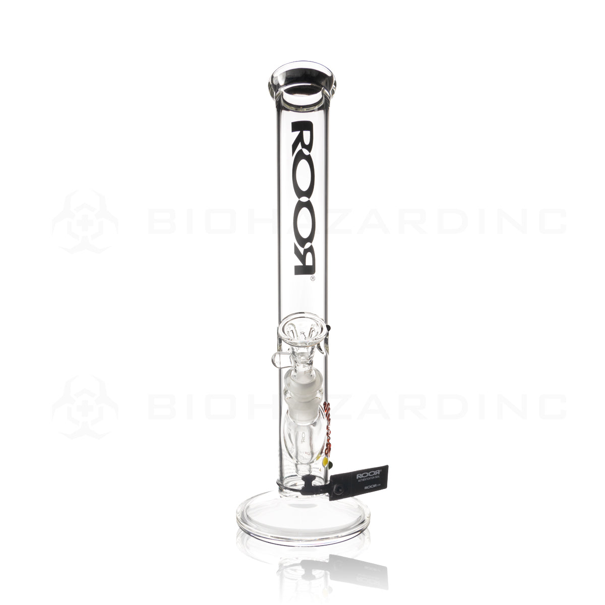 RooR® | 14" Classic Straight Waterpipe | 45mm x 5mm - Black Logo