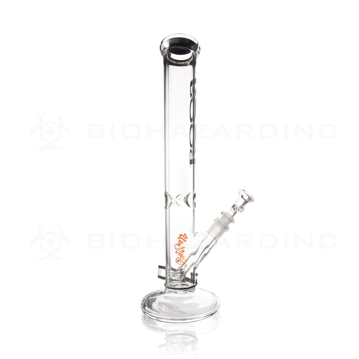 RooR® | 14" Classic Straight Waterpipe | 45mm x 5mm - Black Logo