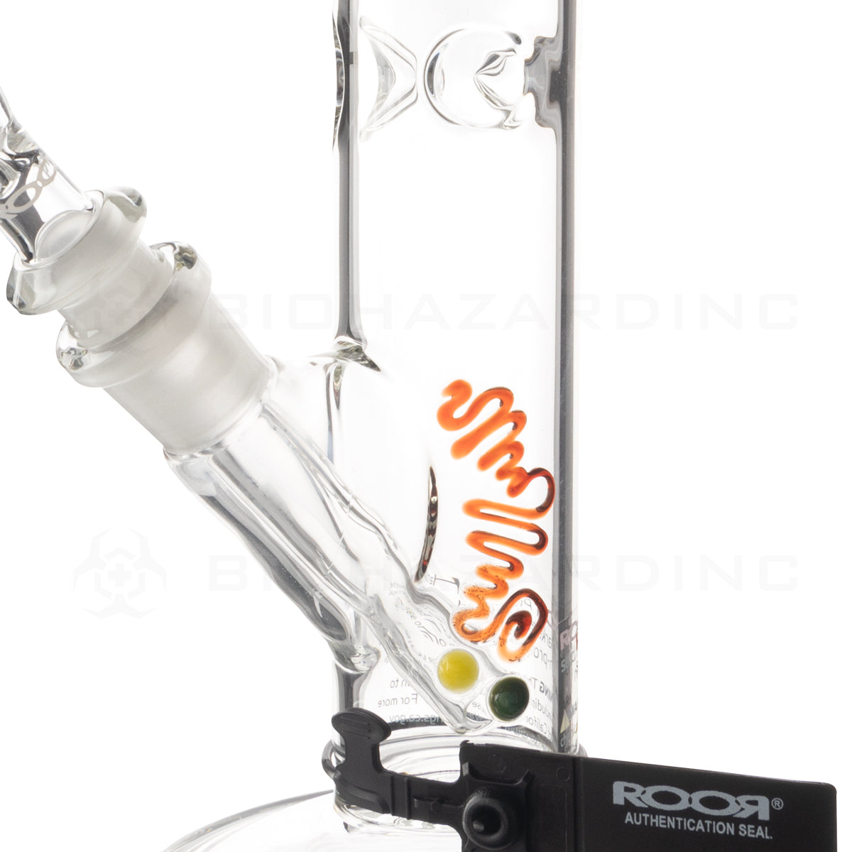 RooR® | 14" Classic Straight Waterpipe | 45mm x 5mm - Black Logo