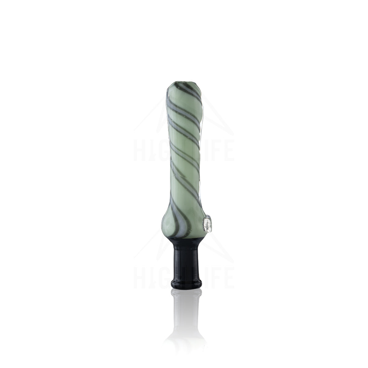 Nectar Collector w/ Quartz Tip | 10mm - Jade Candy Cane Mix - rigs for weed