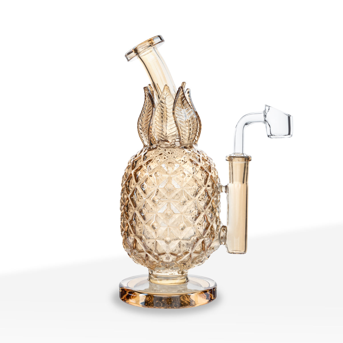 Novelty | Pineapple | 8" - Glass - Anodized Amber