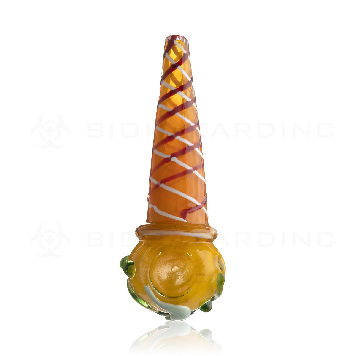 Novelty | 6" Ice Cream Glass Hand Pipe - Mix Colors