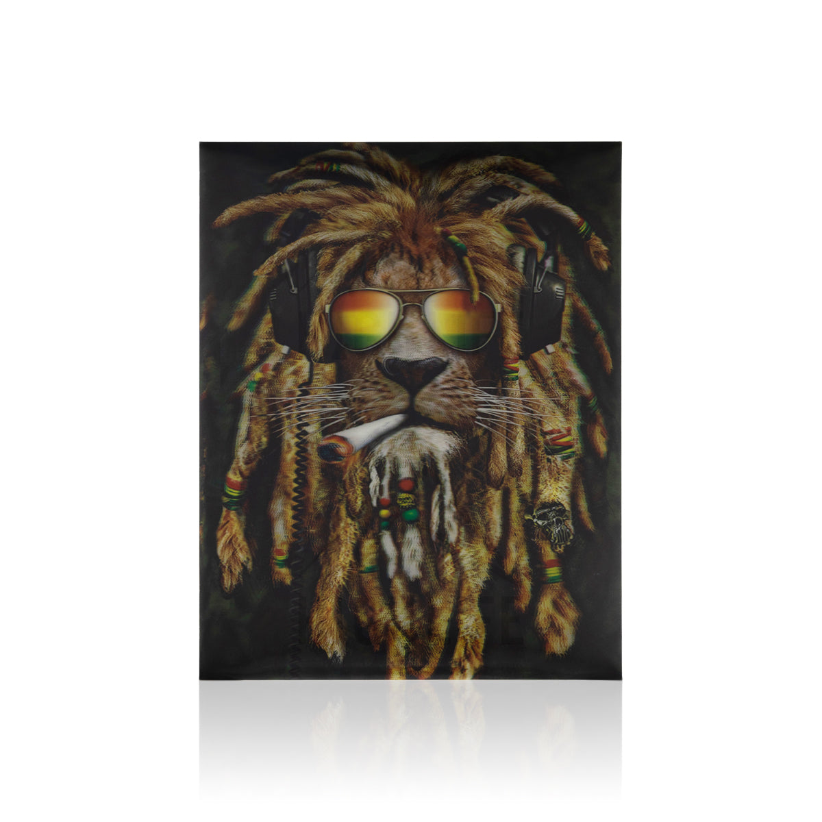 Rasta Lion 3D Holographic Print