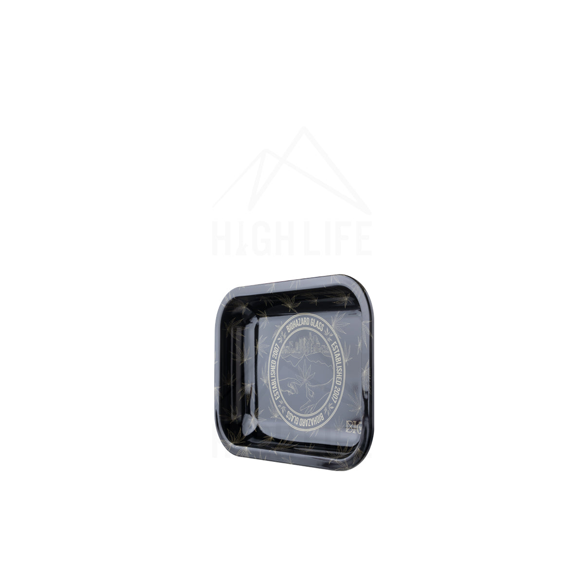 BIO Glass 'EST 2007' Rolling Tray - 7.5" x 5.5" - smoke shop products