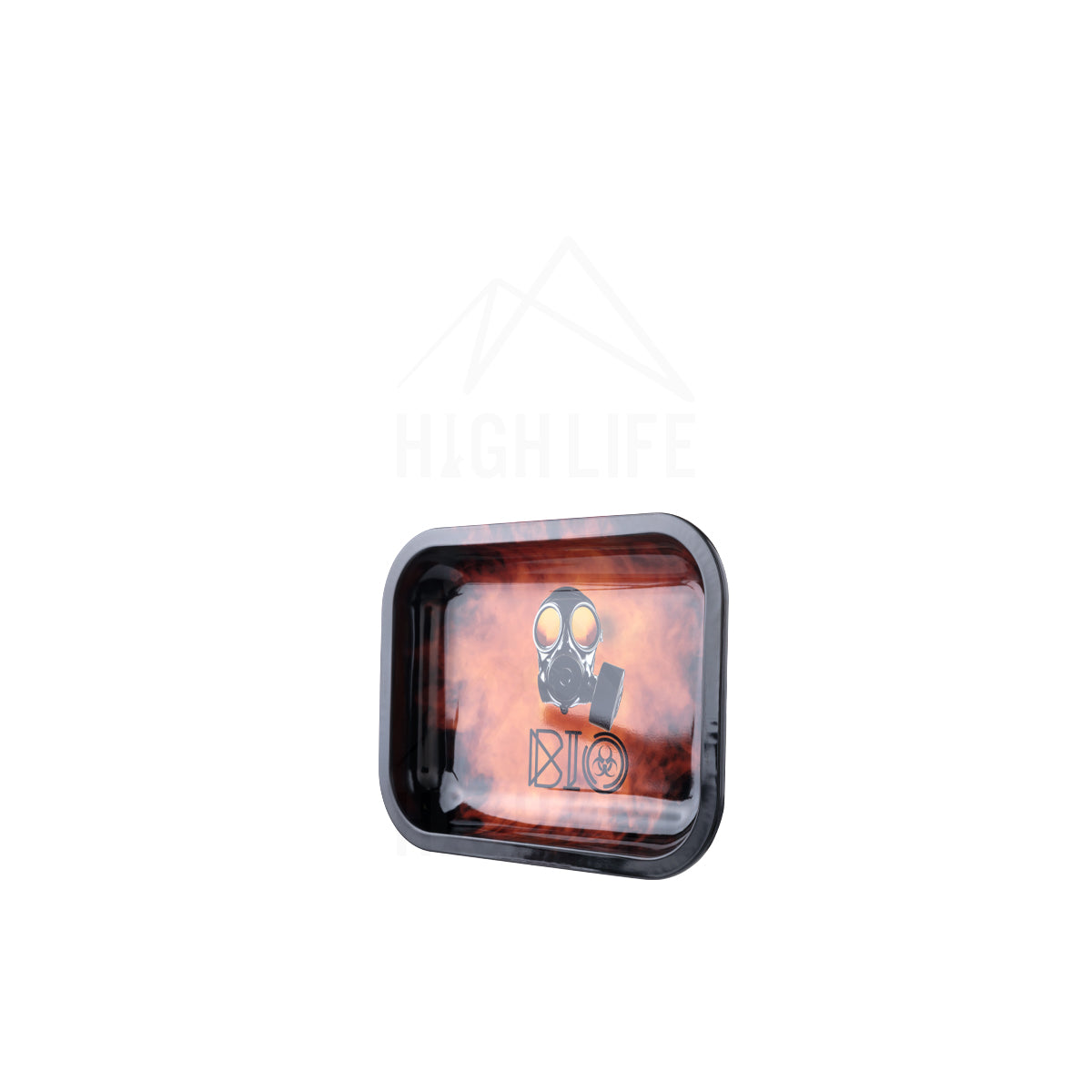 BIO Glass 'Red Gas Mask' Rolling Tray - 7.5" x 5.5" - weed accessories