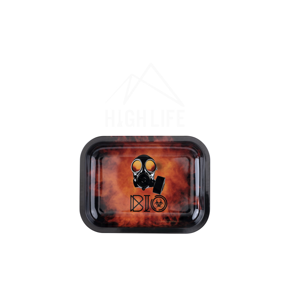 BIO Glass 'Red Gas Mask' Rolling Tray - 7.5" x 5.5" - weed accessories