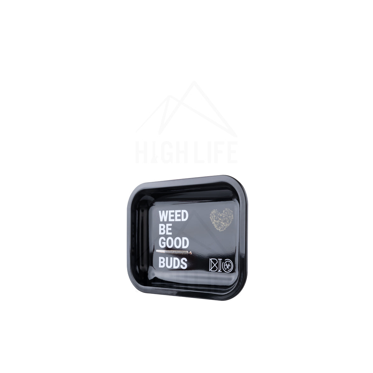 BIO Glass 'WEED BE GOOD' Rolling Tray - 7.5" x 5.5" - marijuana accessories