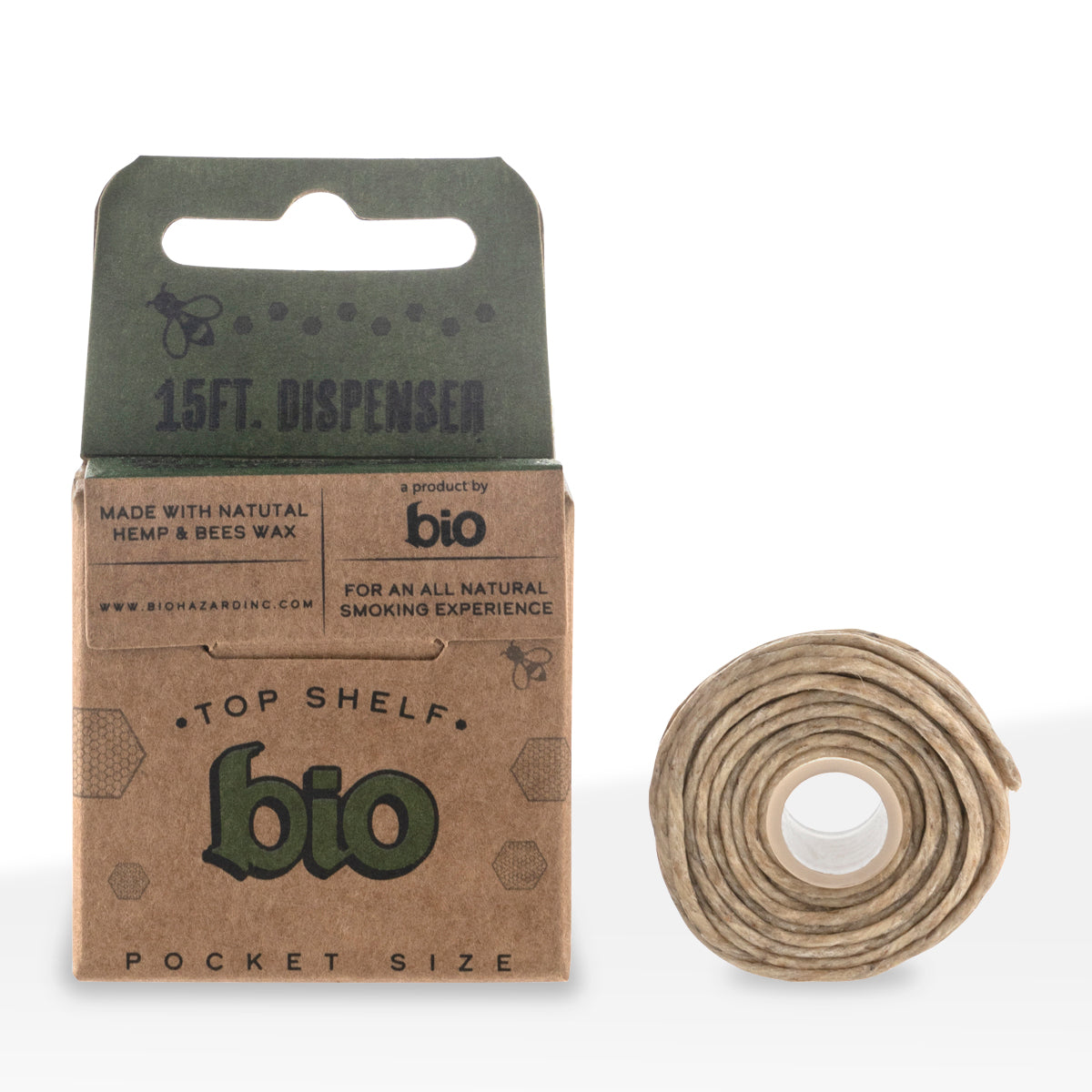 BIO Hemp Wick Pocket Size 15 feet On the Go Dispenser