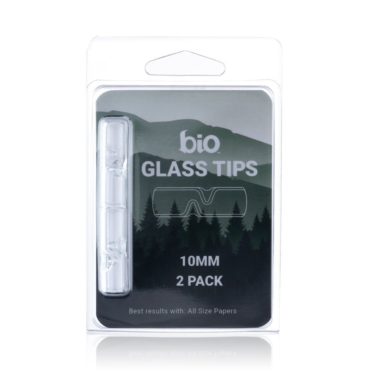 BIO Glass USA Glass Tips - 10mm Two Poke - 2 Count