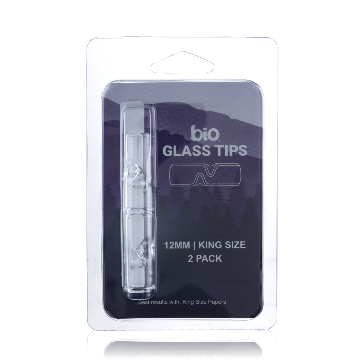 BIO Glass USA Glass Tips - 12mm Two Poke - 2 Count