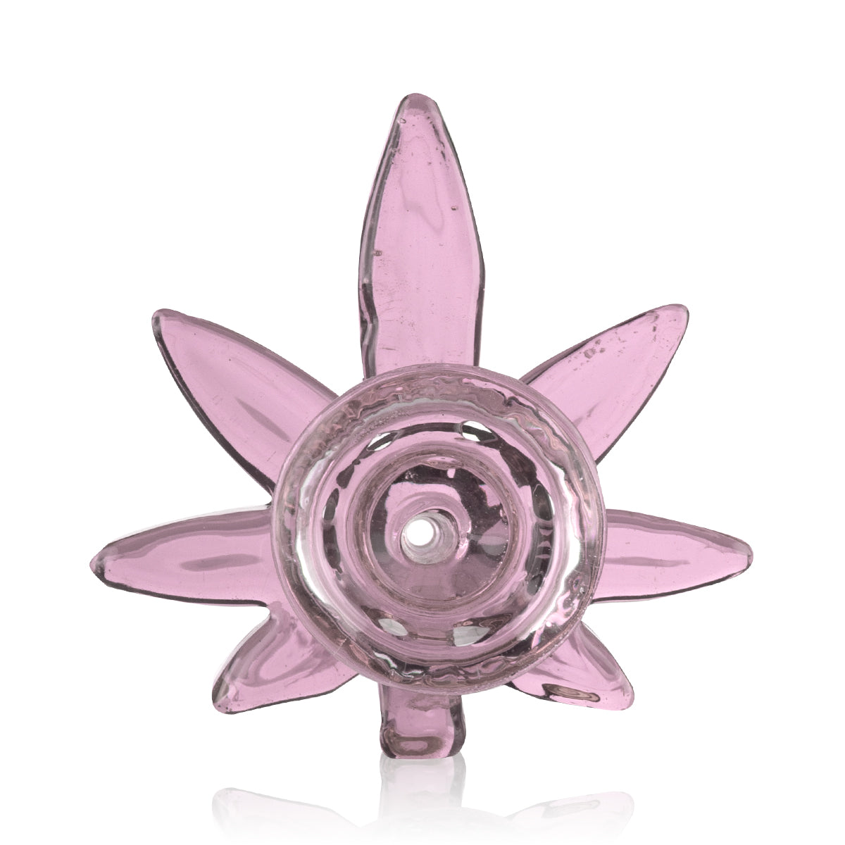 Bowl | Marijuana Leaf Bowl | 14mm - Pink
