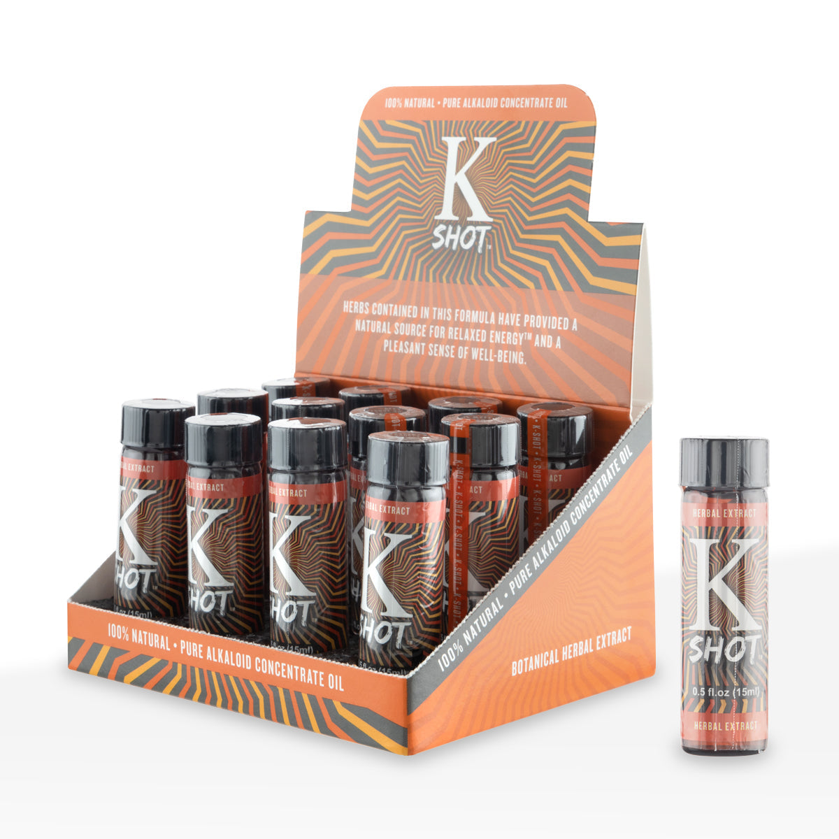 Kratom | K Shot Liquid Extract | 9g - 0.5oz - 12 ct