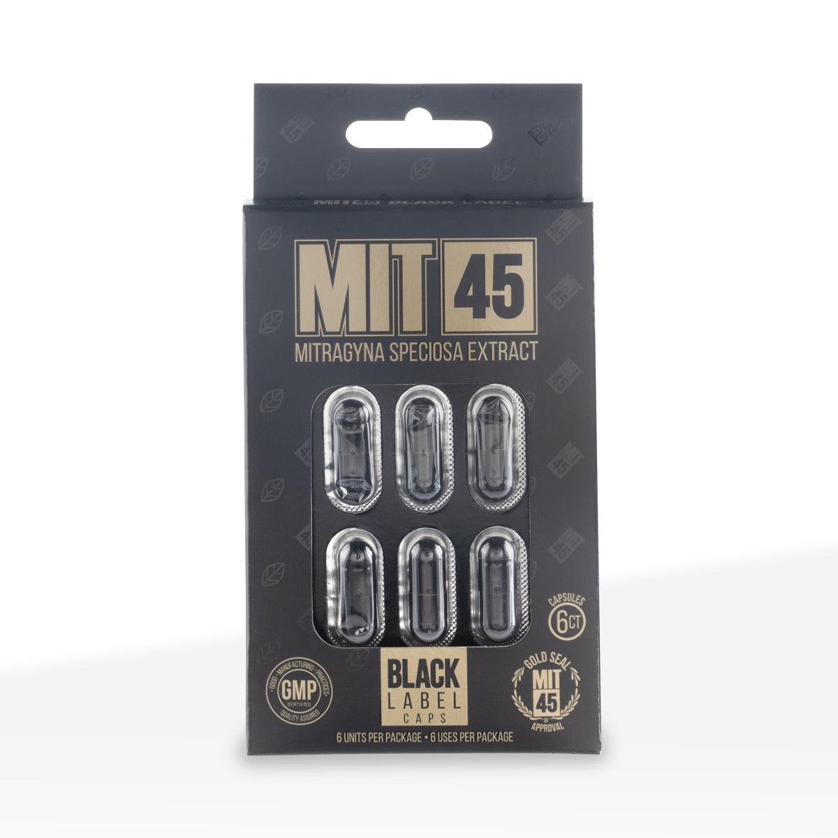 MIT45 Black Label Kratom Capsules 150mg