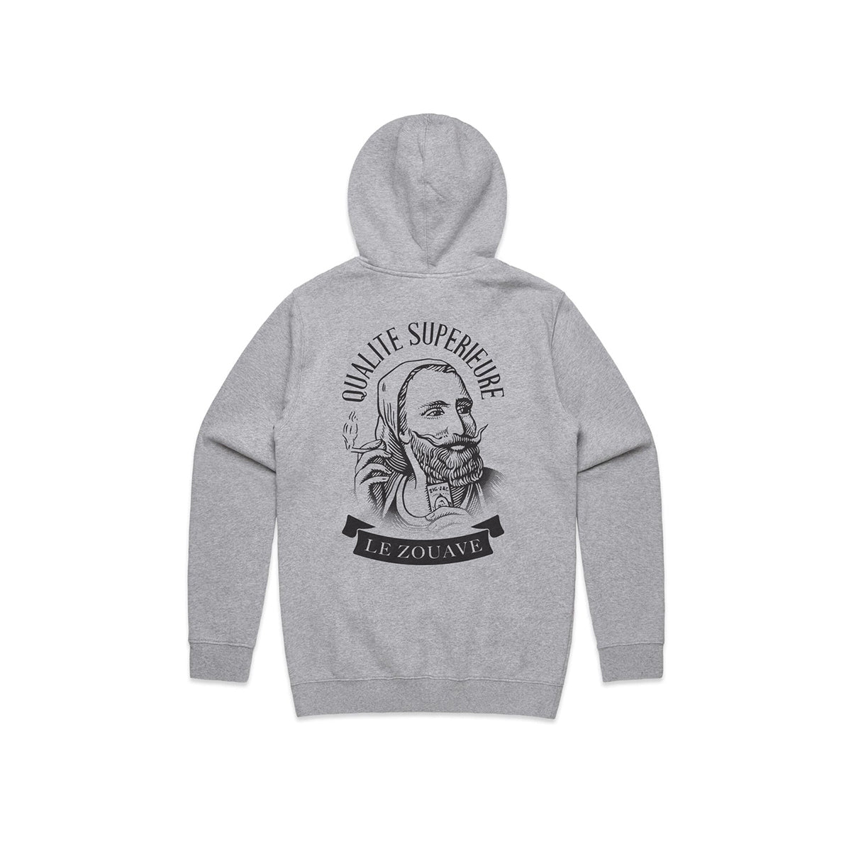 Zig-Zag® Vintage Qualite Superiuere Hoodie | Heather Gray - High Life Goods
