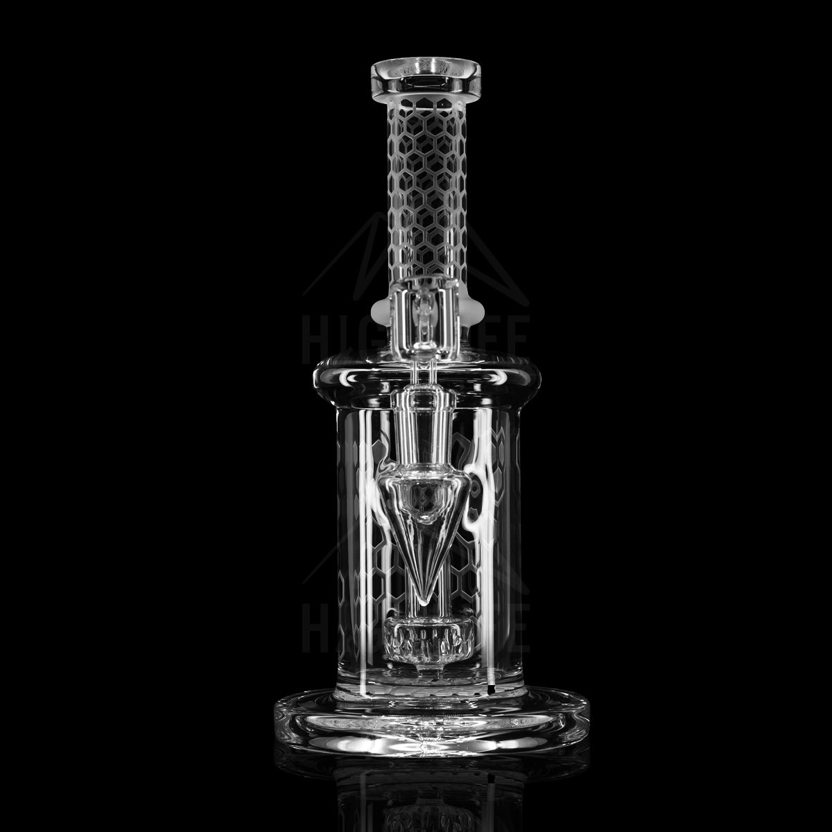 9" Hexagon Deep Etched Dab Rig