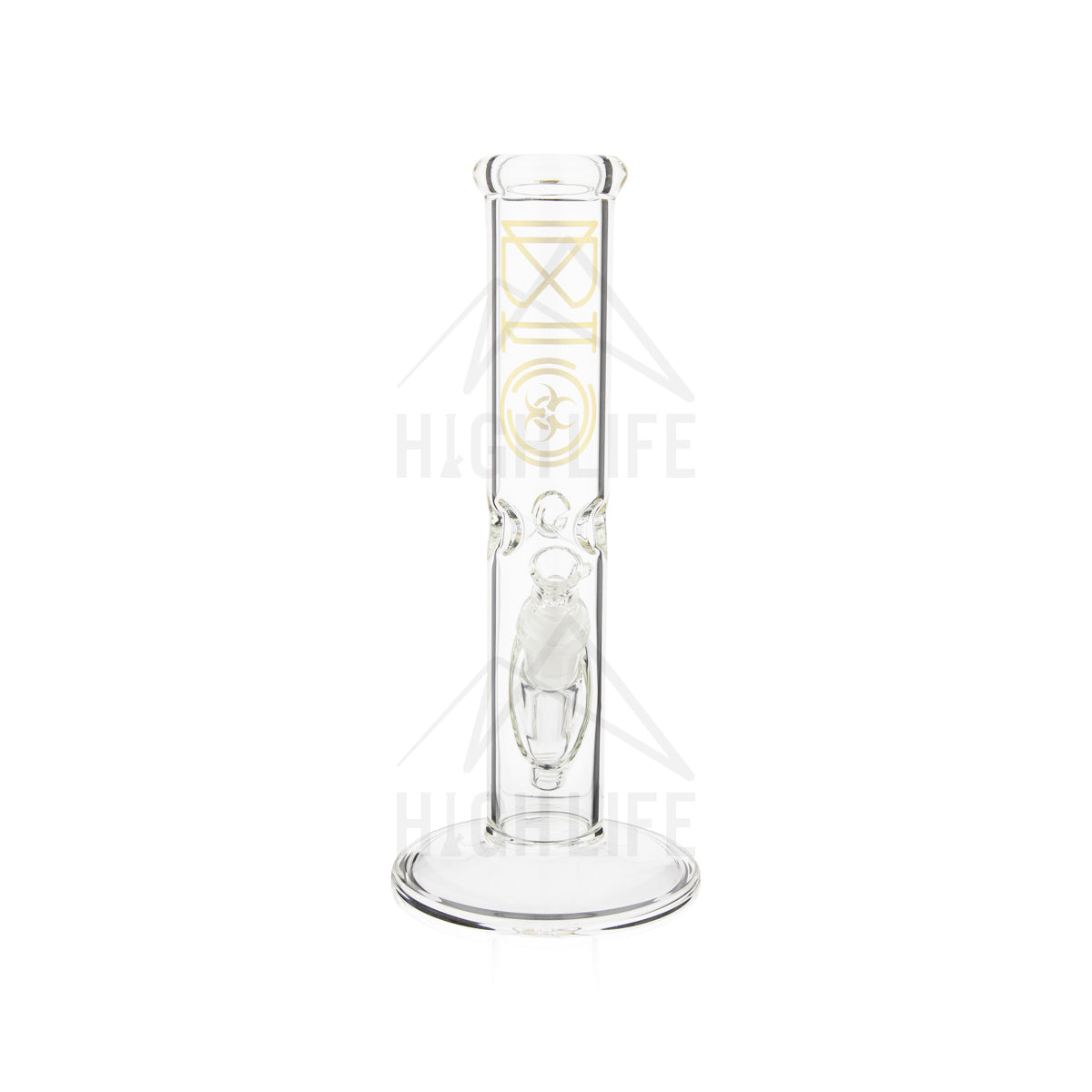 clear glass bong
