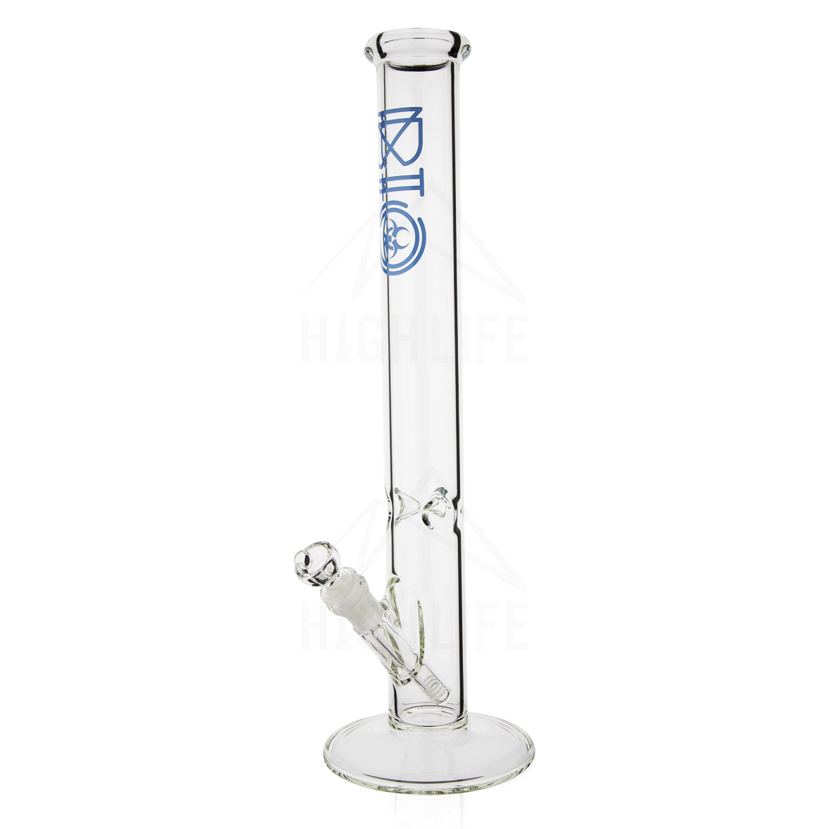 BIO Glass 18" Classic Straight Water Pipe - blue