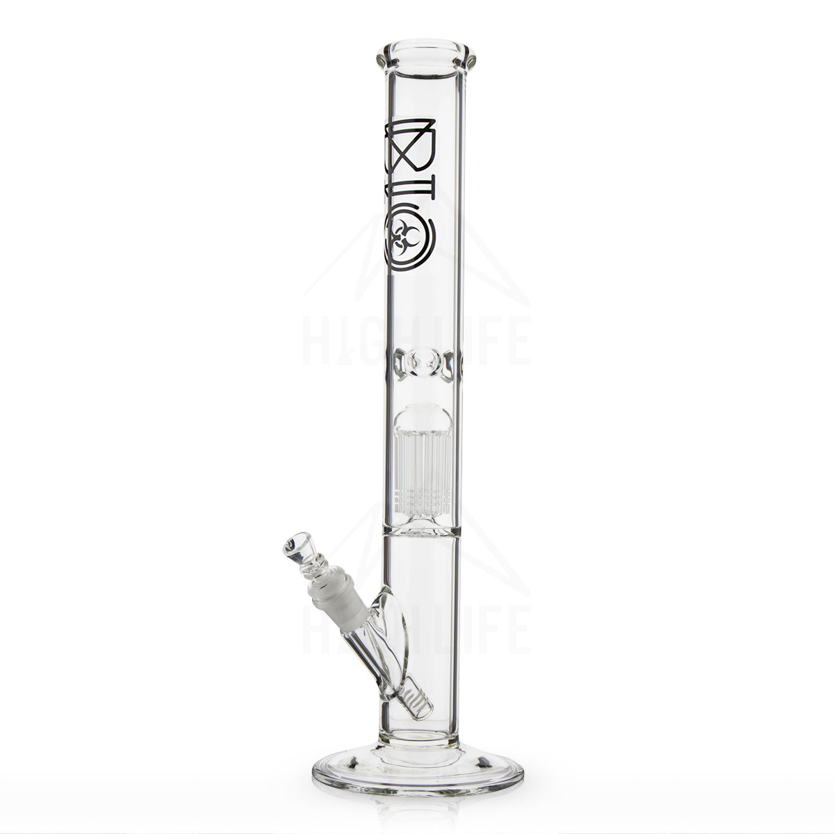 clear glass bong