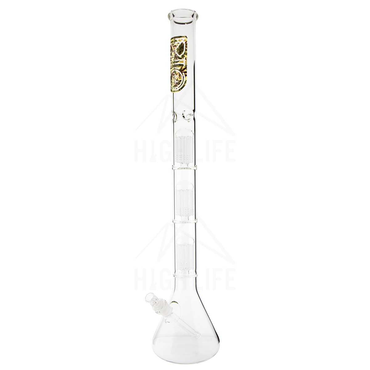 BIO Glass Triple Chamber 8 Arm Tree Perc Beaker 26" Water Pipe
