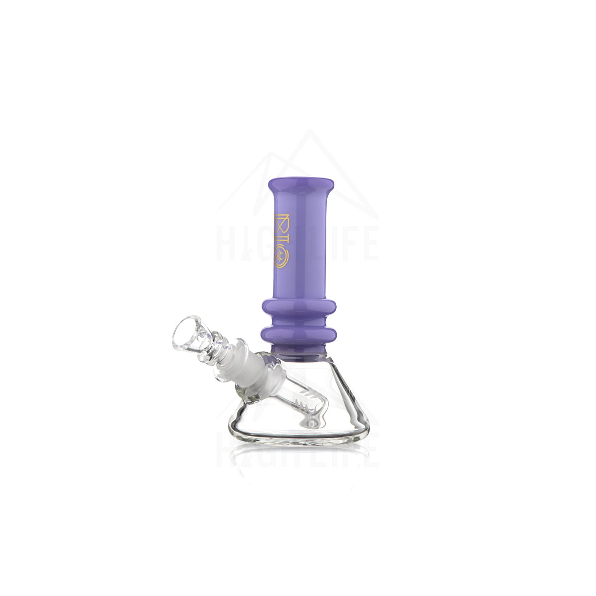 BIO Glass Heavy Beaker 6" Water Pipe with Color Trim