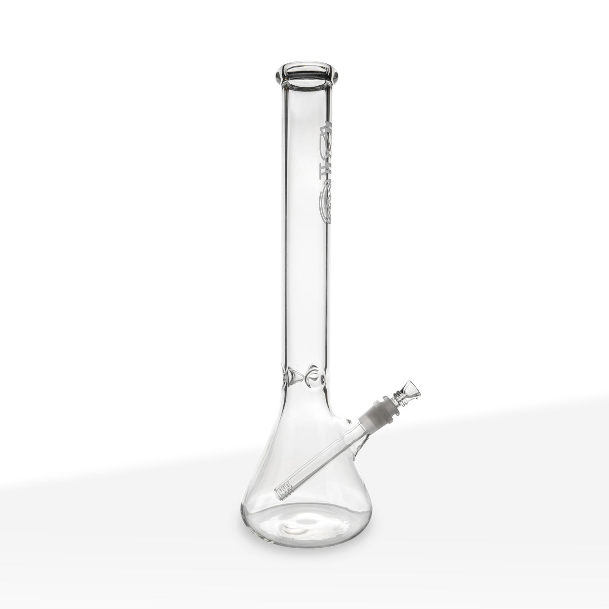 BIO Glass | 18" Beaker Water Pipe | 50mm x 5mm - White