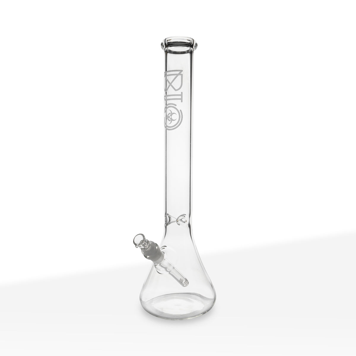 BIO Glass | 18" Beaker Water Pipe | 50mm x 5mm - White