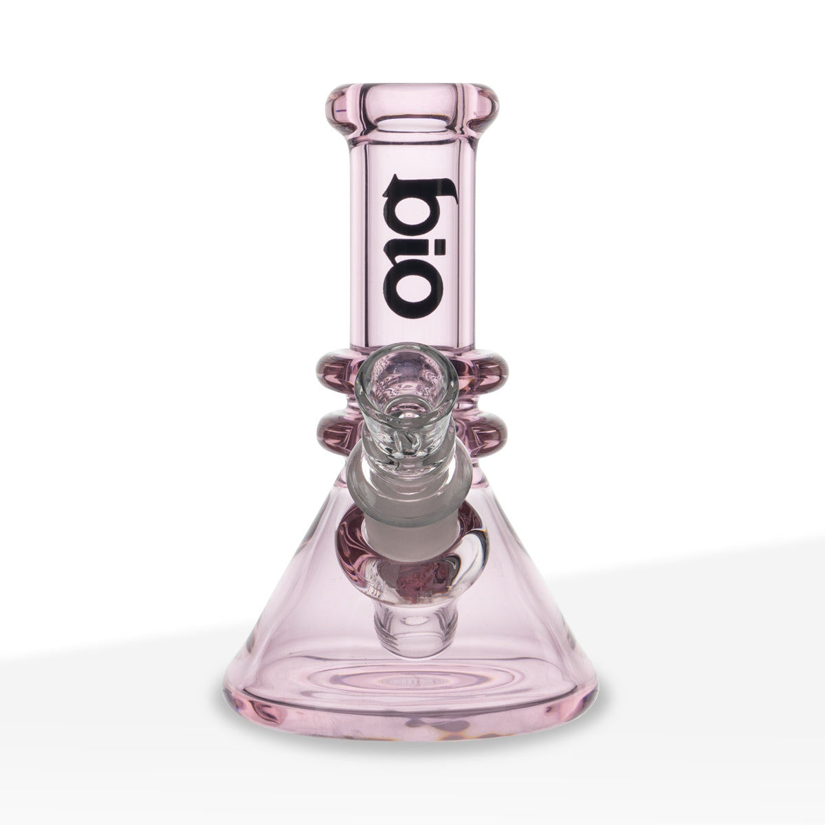 BIO Glass 6" Full Pink Heavy Weight Mini Beaker Water Pipe
