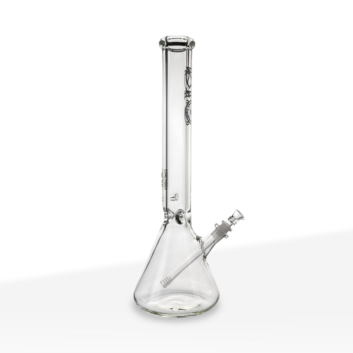 BIO Glass |  18" Beaker Waterpipe | 50mm x 9mm - Black