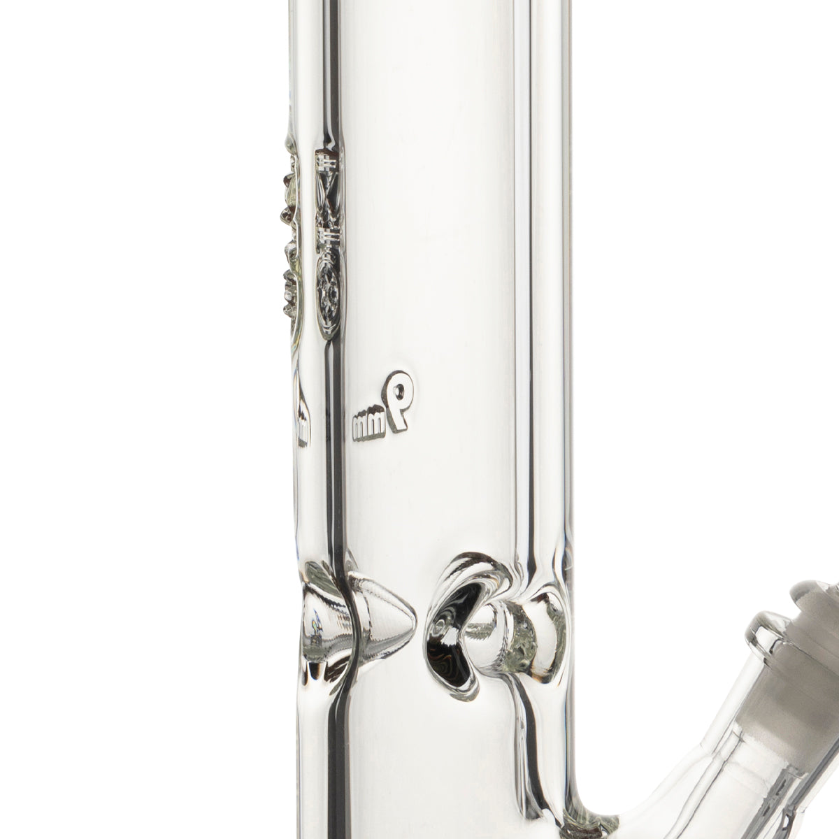 BIO Glass | 18" Heavy Straight Waterpipe | 50mm x 9mm - Black