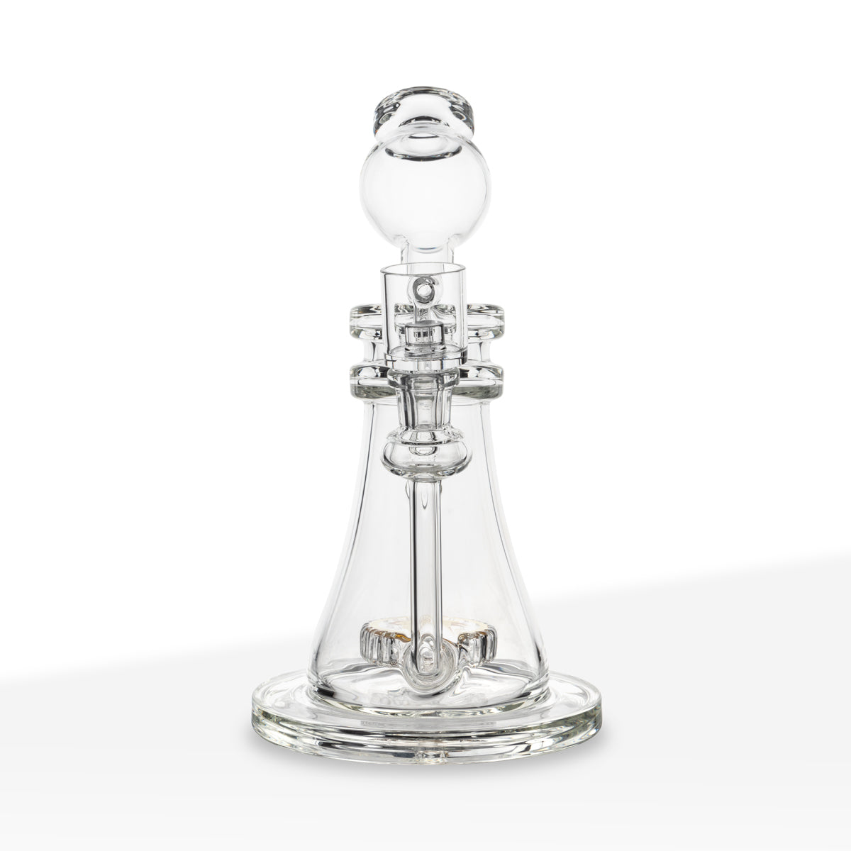 10" Bitcoin Dab Rig & Bong by BIO Glass | 18K Gold Decal Percolator