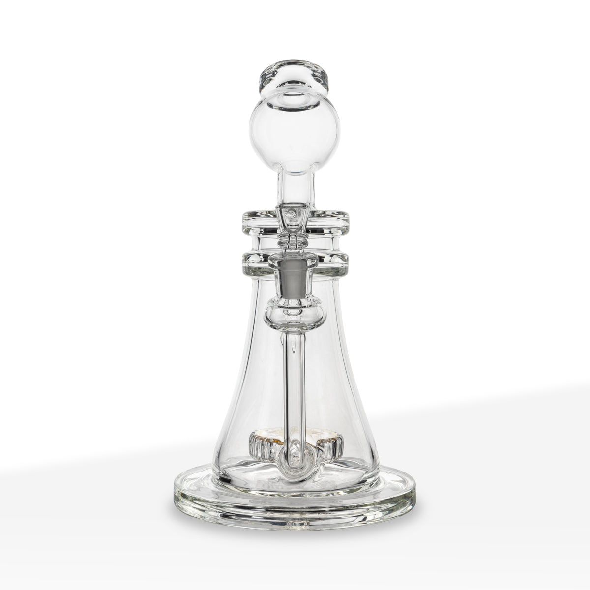 10" Bitcoin Dab Rig & Bong by BIO Glass | 18K Gold Decal Percolator