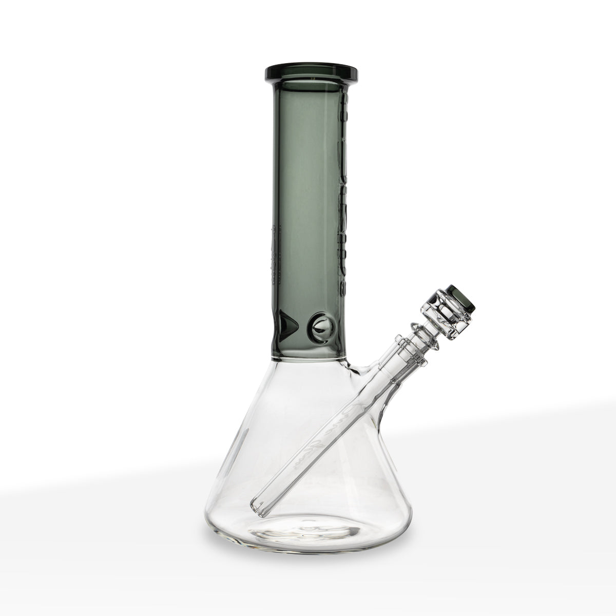 Pure Glass Insight Classic Beaker Water Pipe 12" Smoke Black