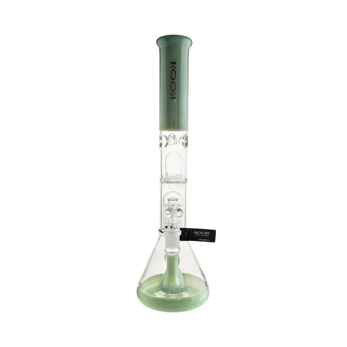 RooR Tech 10-Arm Tree Percolator 18" Beaker Water Pipe - Full Mint - High Life Goods