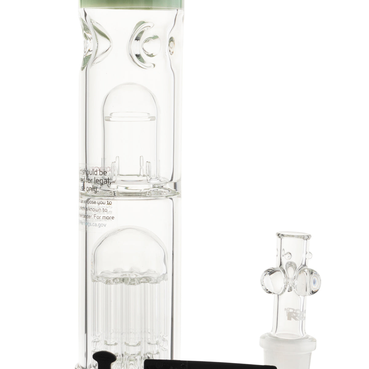 RooR Tech 10-Arm Tree Percolator 18" Beaker Water Pipe - Full Mint - High Life Goods