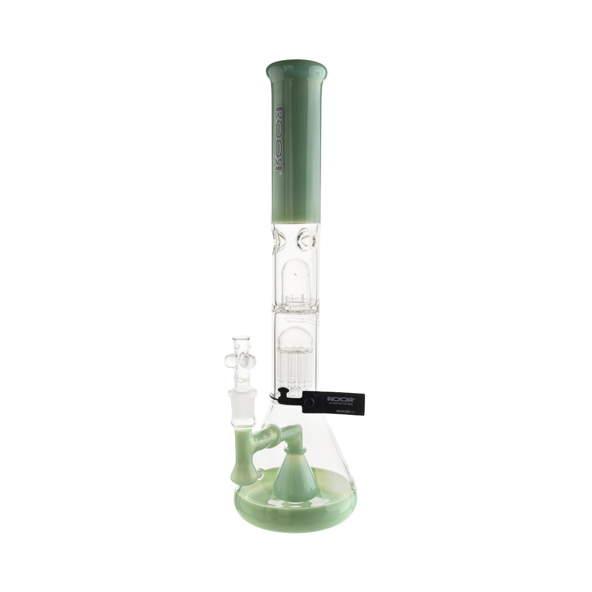 RooR Tech 10-Arm Tree Percolator 18" Beaker Water Pipe - Full Mint - High Life Goods