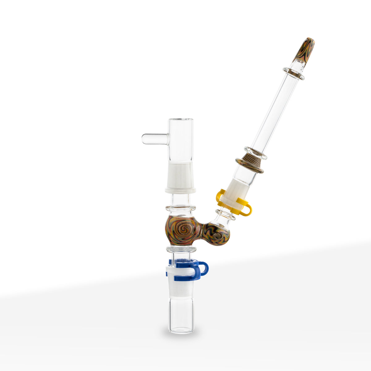 8" Dual-Piece Nail and Dome Dry Pipe/Attachment with Reclaim Catcher - 19mm Male