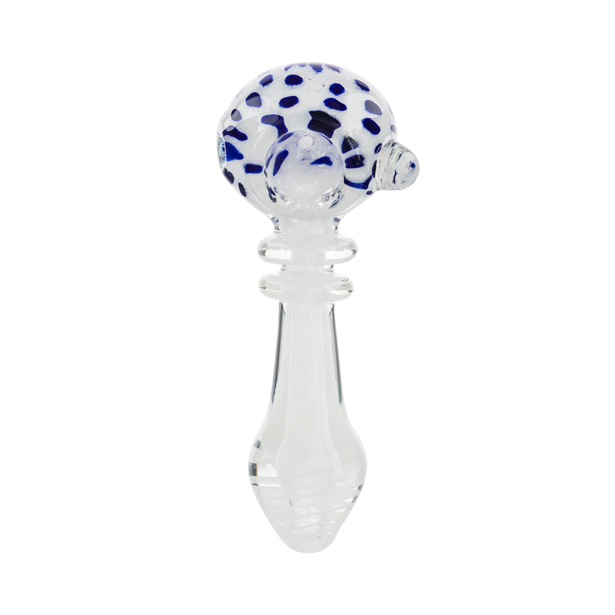4" Glass Marble Spoon with Rasta Stripes - Assorted Colors - High Life Goods