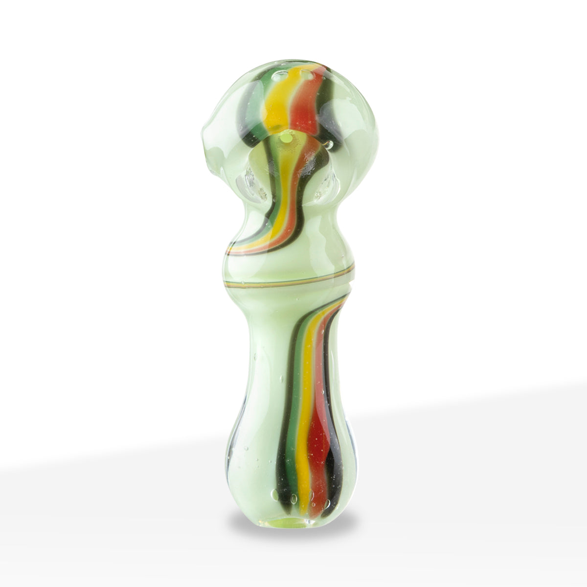 3.5" Slyme with Rasta Swirl Hand Pipe