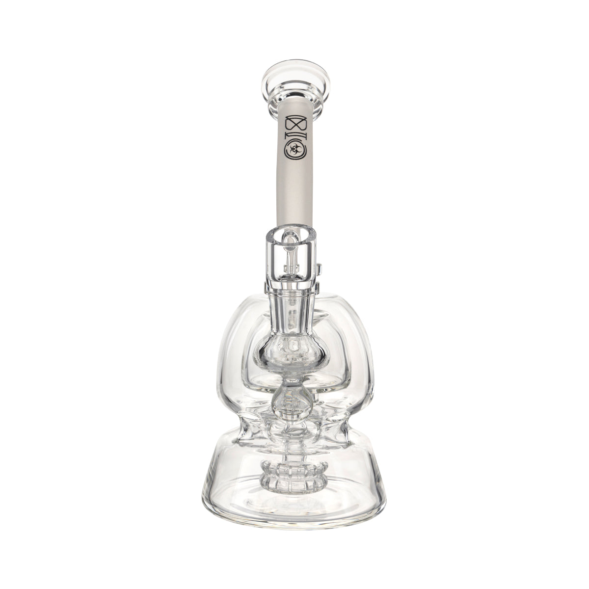 BIO Glass 9" Metrix Showerhead Dab Rig - Black