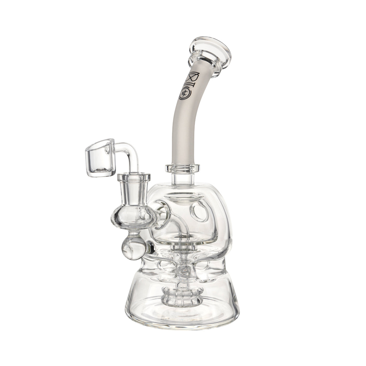 BIO Glass 9" Metrix Showerhead Dab Rig - Black