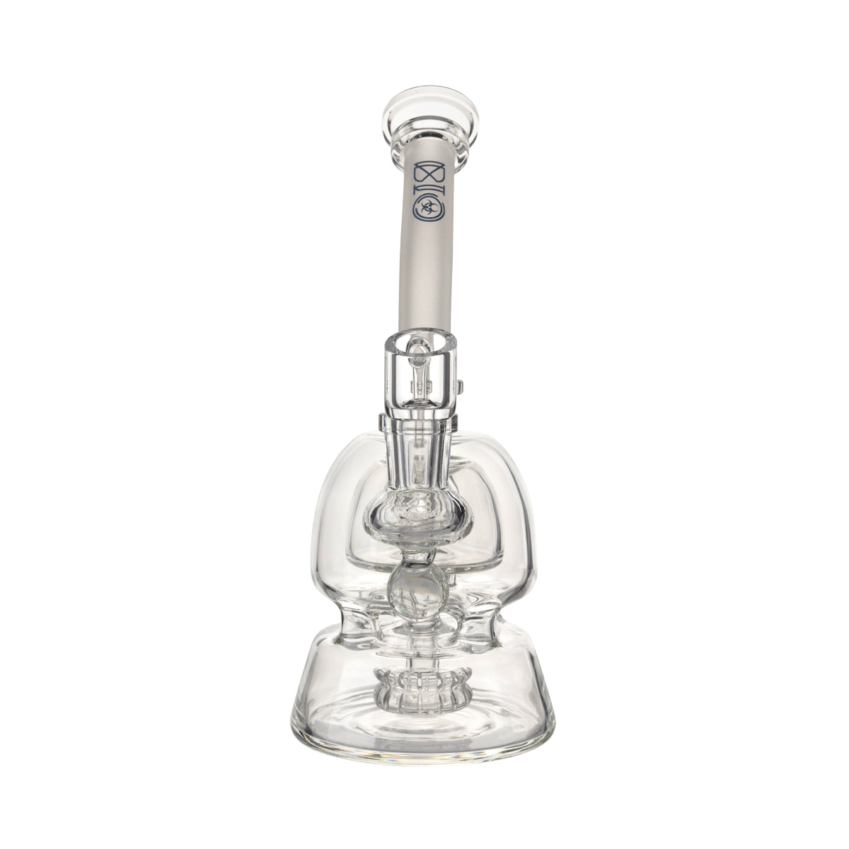 BIO Glass 9" Metrix Showerhead Dab Rig - Blue