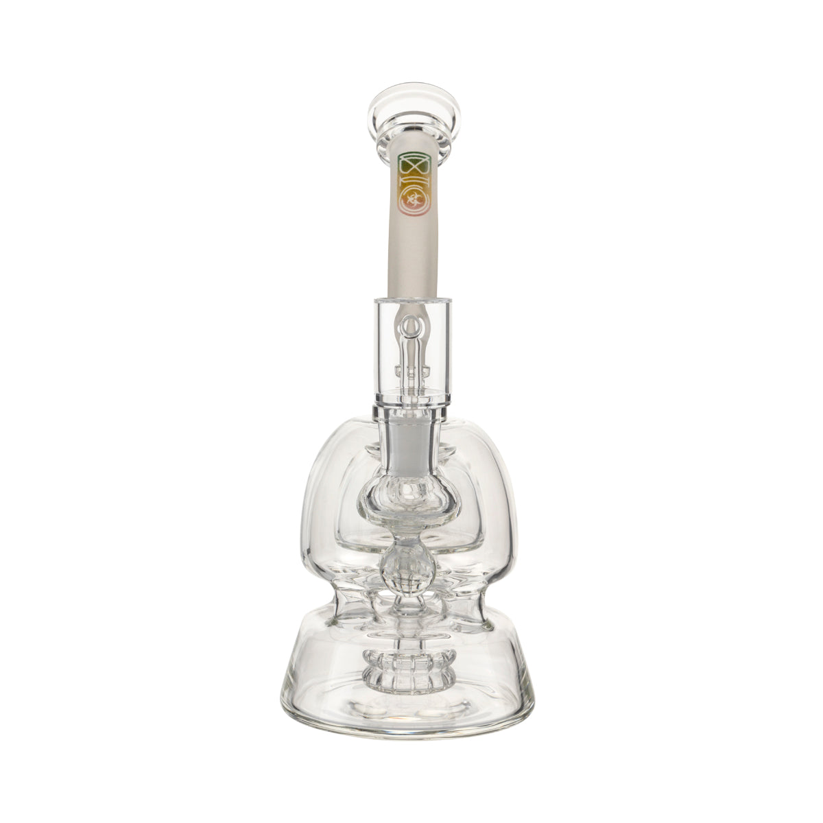 BIO Glass 9" Metrix Showerhead Dab Rig - Rasta