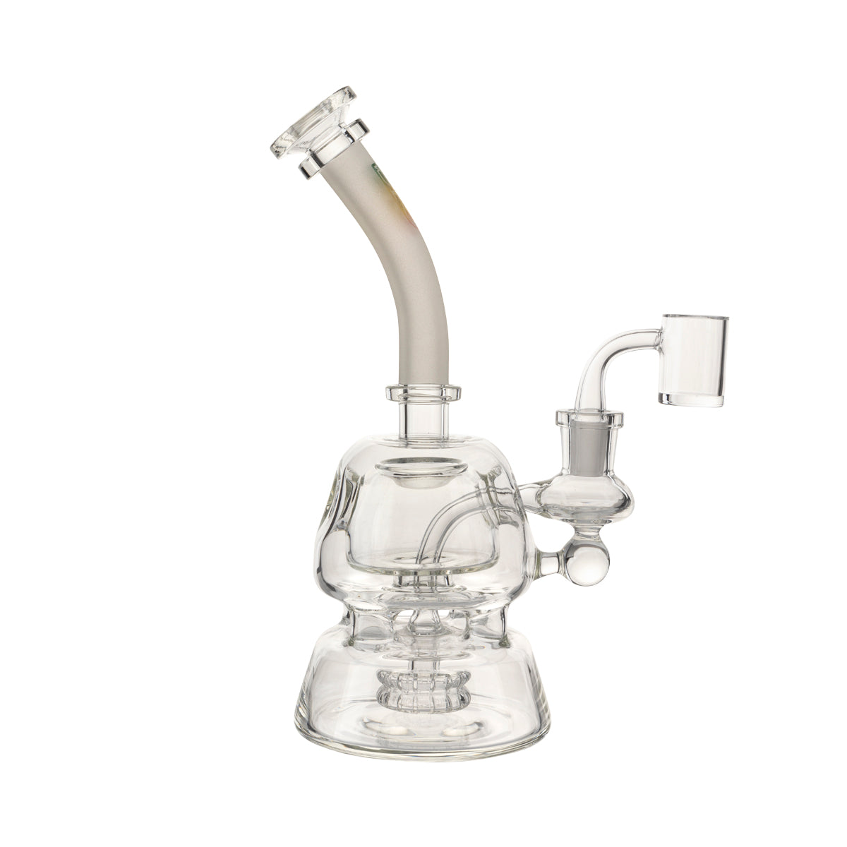 BIO Glass 9" Metrix Showerhead Dab Rig - Rasta