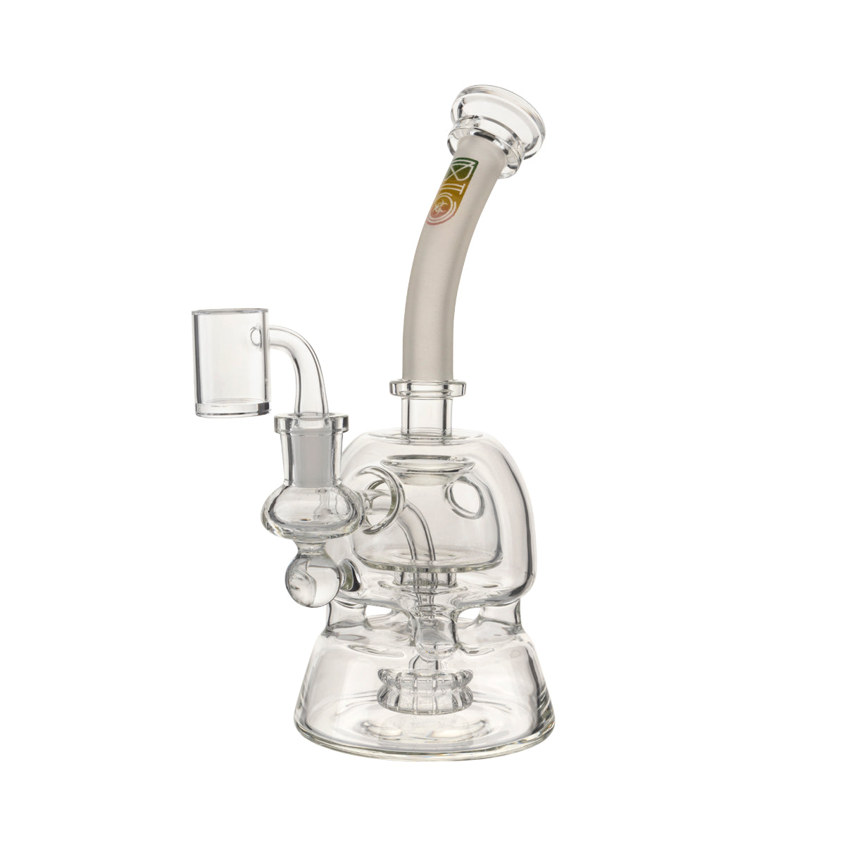 BIO Glass 9" Metrix Showerhead Dab Rig - Rasta