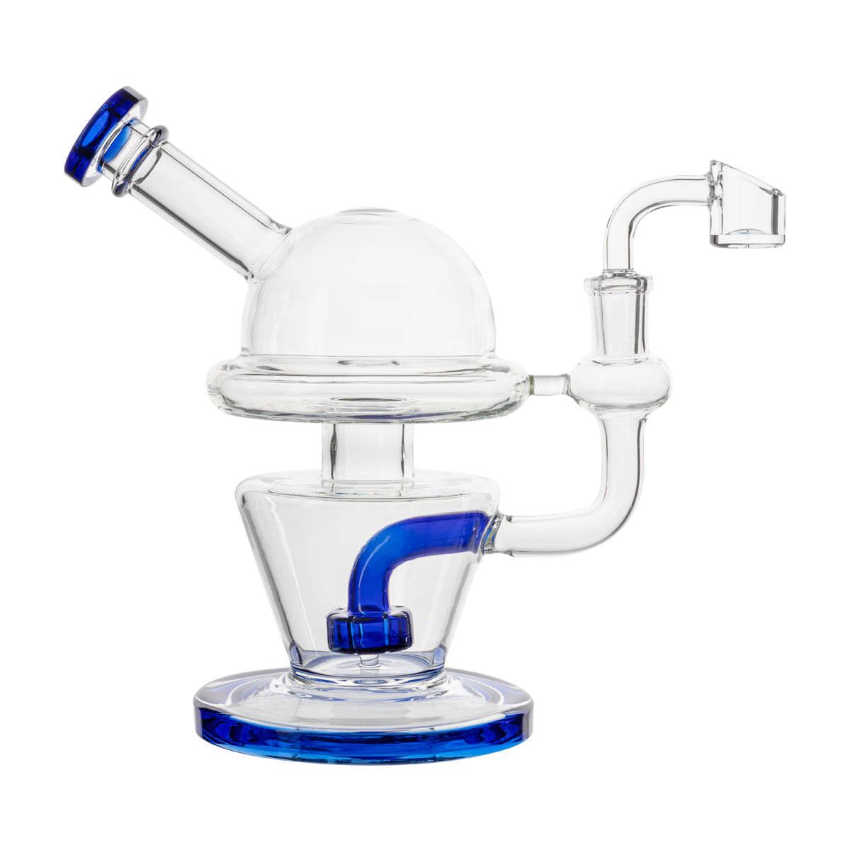 7" Dome Dab Rig w/ Showerhead Perc - Various Colors