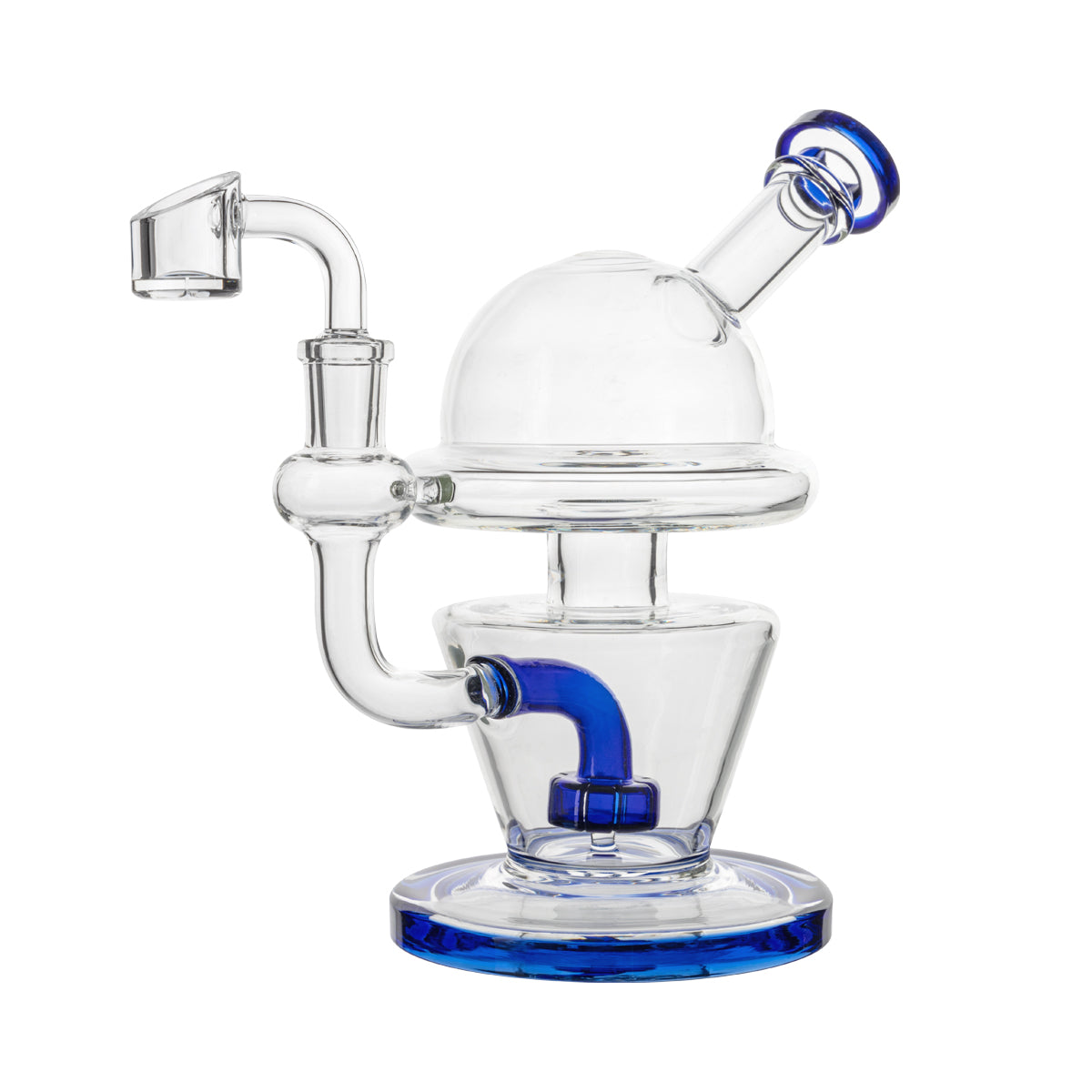 7" Dome Dab Rig w/ Showerhead Perc - Various Colors