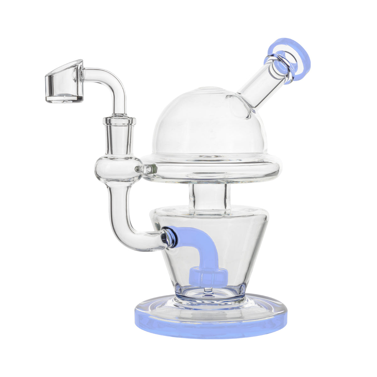 7" Dome Dab Rig w/ Showerhead Perc - Various Colors