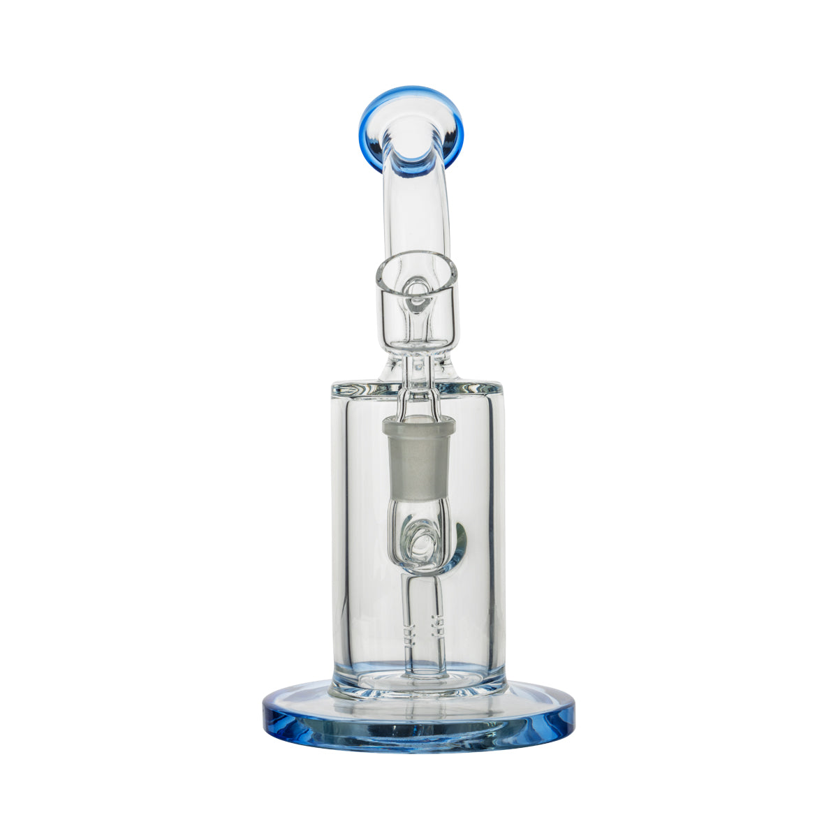 7" Dab Rig w/ Color Trim - Blue - High Life Goods