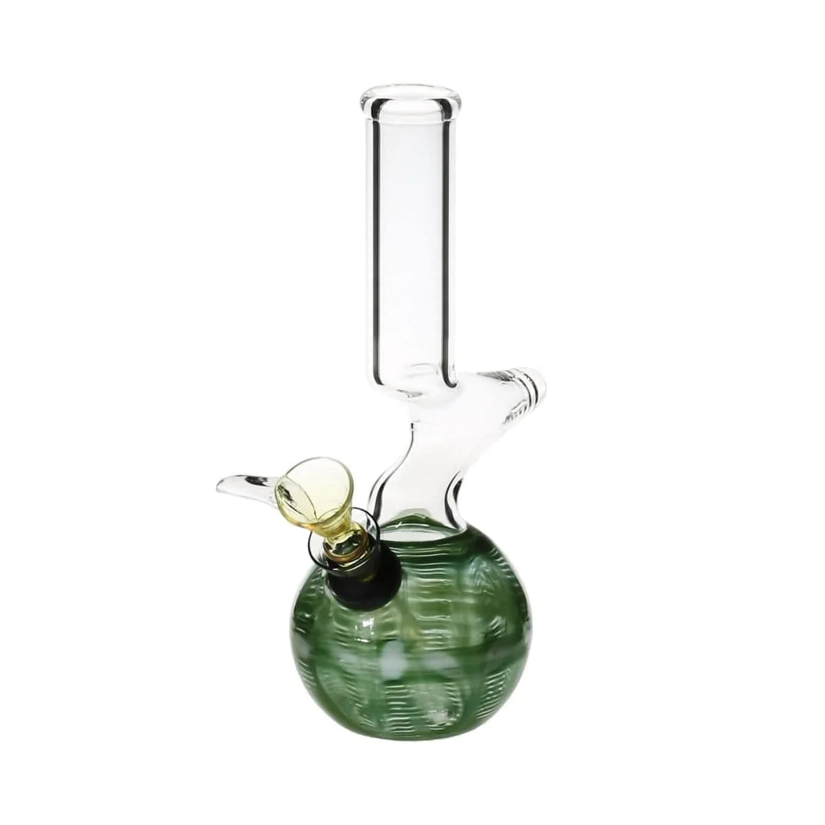 Wrap and Wrake Elbow 6" Water Pipe - Various Colors - High Life Goods - Green