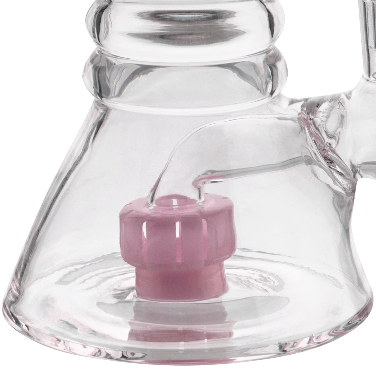 6" Mini Bent Neck Beaker | Pink